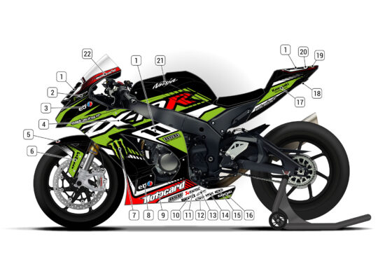 Alternative view of Kawasaki ZX-10R 2016/20