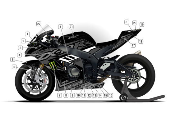 Alternative view of Kawasaki ZX-10R 2016/20