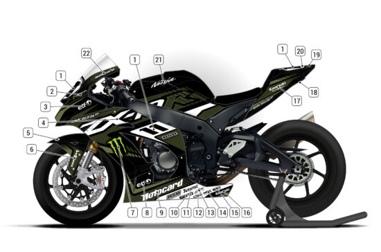 Alternative view of Kawasaki ZX-10R 2016/20