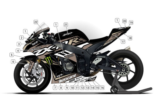 Alternative view of Kawasaki ZX-10R 2016/20