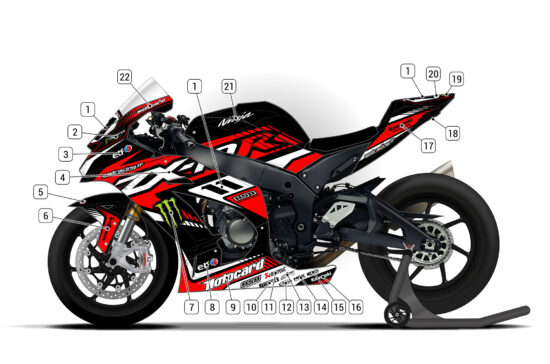 Alternative view of Kawasaki ZX-10R 2016/20
