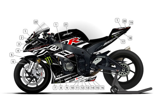 Alternative view of Kawasaki ZX-10R 2016/20
