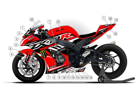 Alternative view of Kawasaki ZX-10R 2016/20