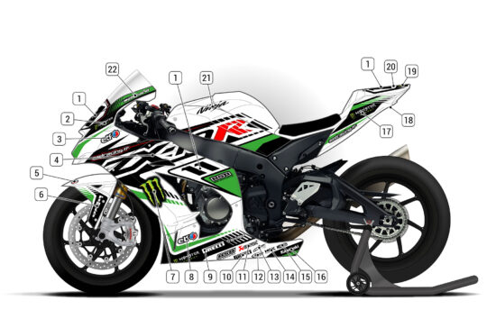 Alternative view of Kawasaki ZX-10R 2016/20