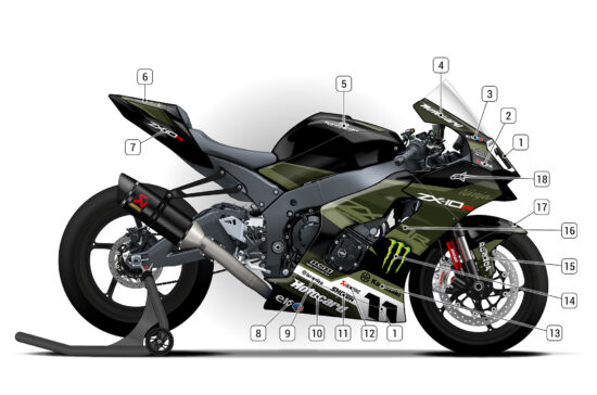 Alternative view of Kawasaki ZX-10R 2021/25