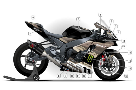 Alternative view of Kawasaki ZX-10R 2021/25