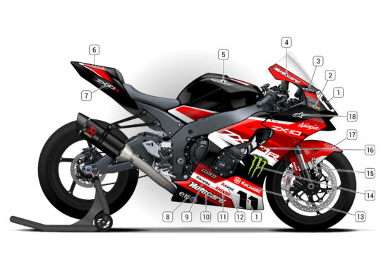 Alternative view of Kawasaki ZX-10R 2021/25