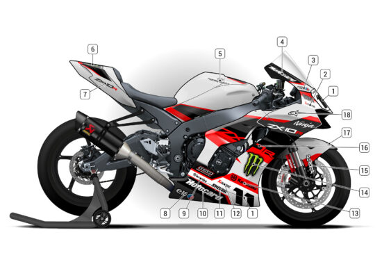 Alternative view of Kawasaki ZX-10R 2021/25