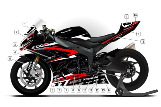 Alternative view of Kawasaki ZX-6R 2009/15