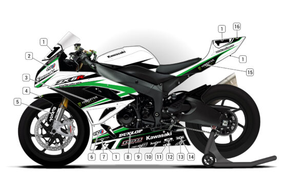 Alternative view of Kawasaki ZX-6R 2009/15