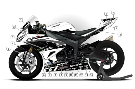 Alternative view of Kawasaki ZX-6R 2009/15