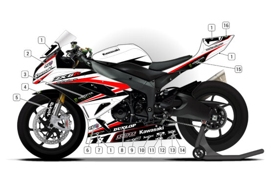 Alternative view of Kawasaki ZX-6R 2009/15