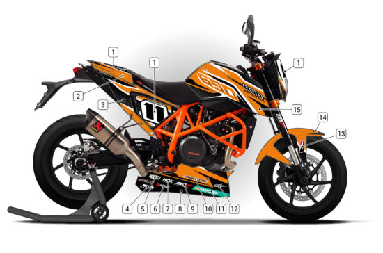 Alternative view of KTM 690 Duke 2013/19
