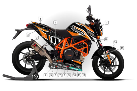 Alternative view of KTM 690 Duke 2013/19