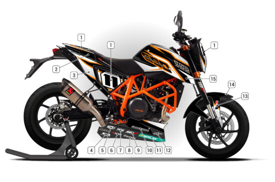 Alternative view of KTM 690 Duke 2013/19