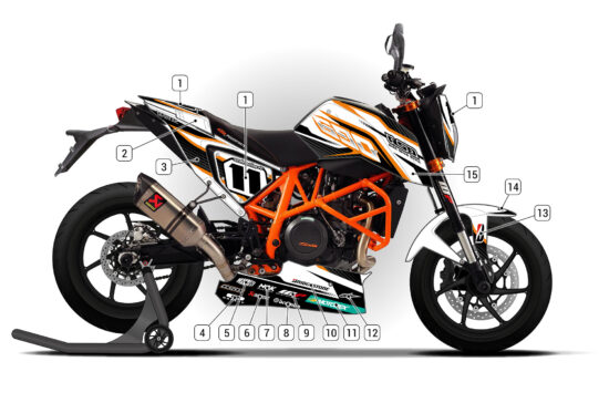 Alternative view of KTM 690 Duke 2013/19