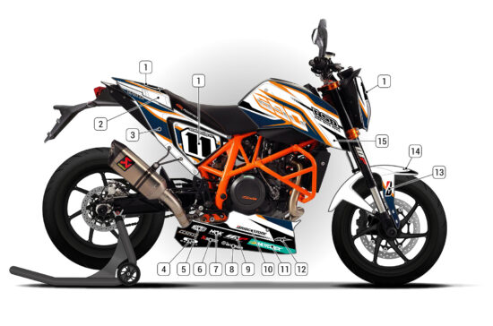 Alternative view of KTM 690 Duke 2013/19