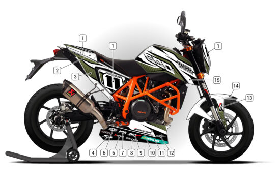 Alternative view of KTM 690 Duke 2013/19