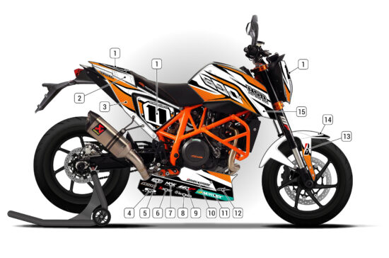 Alternative view of KTM 690 Duke 2013/19