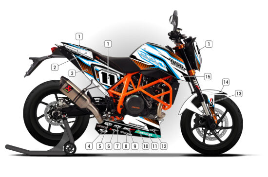 Alternative view of KTM 690 Duke 2013/19