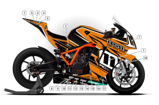 Alternative view of KTM RC8 2009/12
