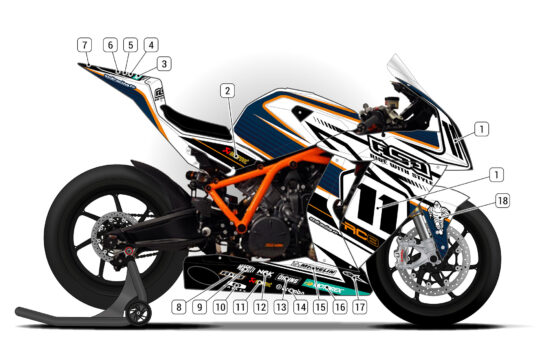 Alternative view of KTM RC8 2009/12