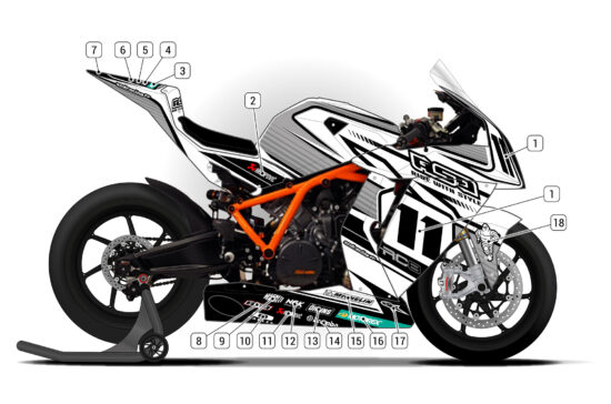 Alternative view of KTM RC8 2009/12