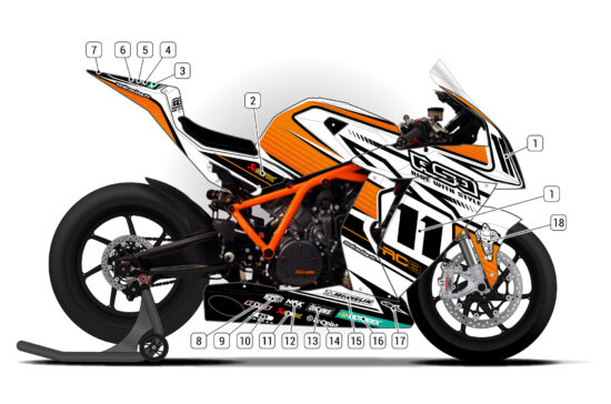 Alternative view of KTM RC8 2009/12