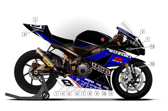 Alternative view of Suzuki GSX-R 1000 2007/08