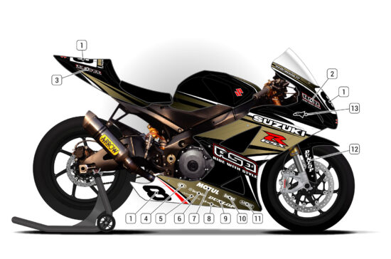 Alternative view of Suzuki GSX-R 1000 2007/08