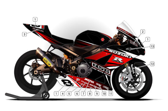 Alternative view of Suzuki GSX-R 1000 2007/08
