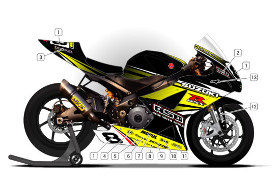 Alternative view of Suzuki GSX-R 1000 2007/08