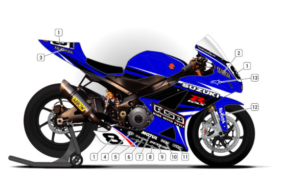 Alternative view of Suzuki GSX-R 1000 2007/08