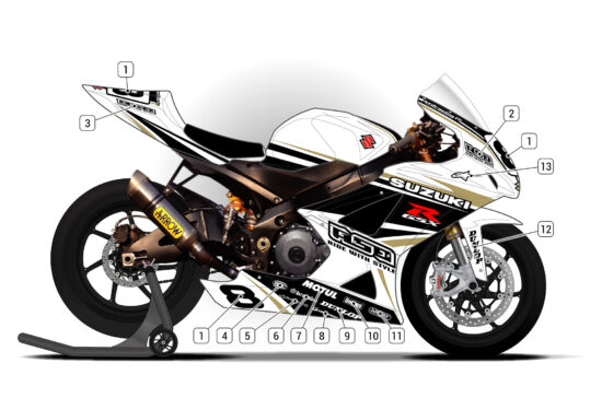 Alternative view of Suzuki GSX-R 1000 2007/08