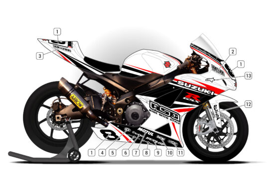 Alternative view of Suzuki GSX-R 1000 2007/08