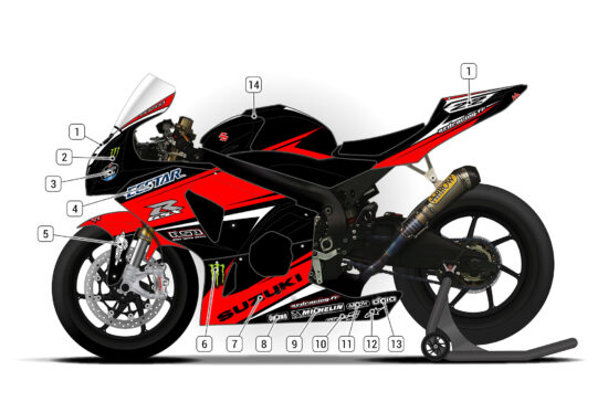 Alternative view of Suzuki GSX-R 1000 2009/16