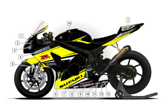 Alternative view of Suzuki GSX-R 1000 2009/16