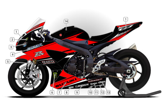 Alternative view of Suzuki GSX-R 600 2008/10