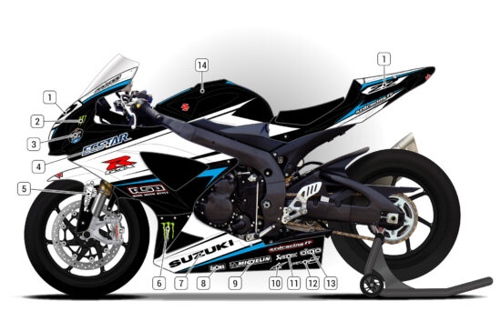 Alternative view of Suzuki GSX-R 600 2008/10