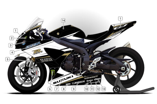Alternative view of Suzuki GSX-R 600 2008/10