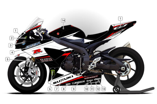 Alternative view of Suzuki GSX-R 600 2008/10