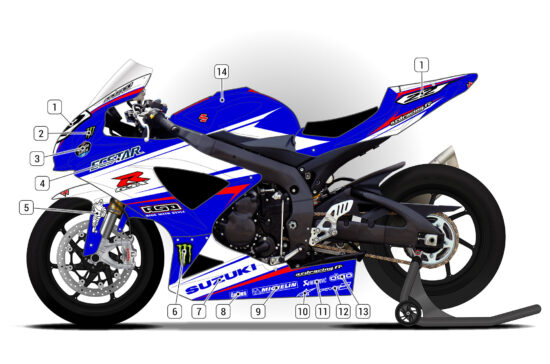 Alternative view of Suzuki GSX-R 600 2008/10