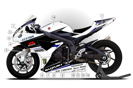 Alternative view of Suzuki GSX-R 600 2008/10