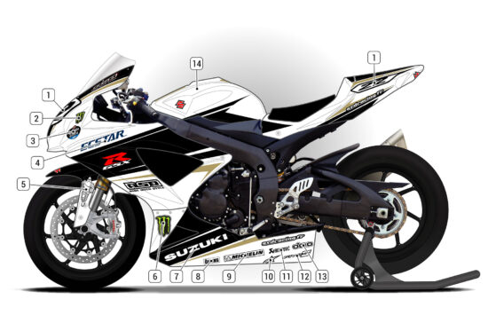 Alternative view of Suzuki GSX-R 600 2008/10