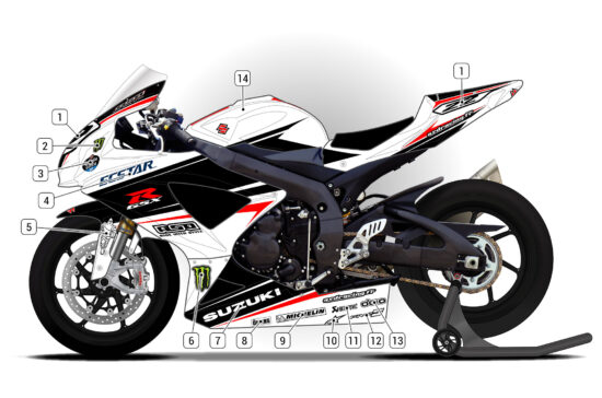 Alternative view of Suzuki GSX-R 600 2008/10