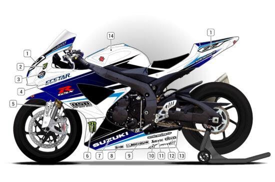 Alternative view of Suzuki GSX-R 600 2008/10