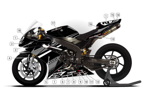 Alternative view of Yamaha R1 2007/08