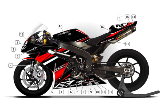 Alternative view of Yamaha R1 2007/08