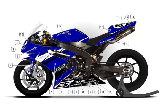 Alternative view of Yamaha R1 2007/08