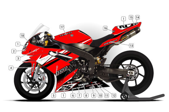 Alternative view of Yamaha R1 2007/08